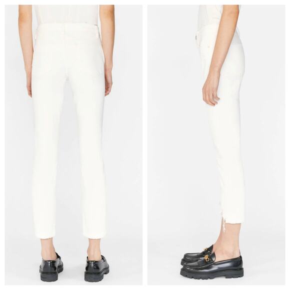 FRAME Denim Le High Straight Jeans in Au Natural Laskey - Picture 9 of 11